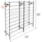 Sorbus Black 100-Bottle Freestanding Metal Wine Rack
